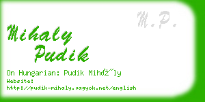 mihaly pudik business card